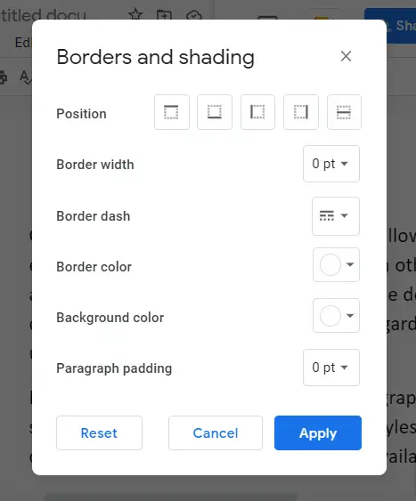 How to add a border in google docs 33