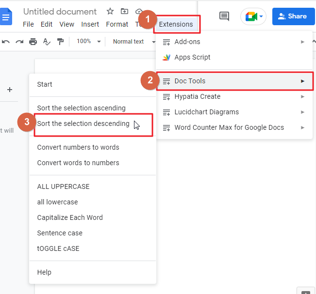How to alphabetize in google doc 16