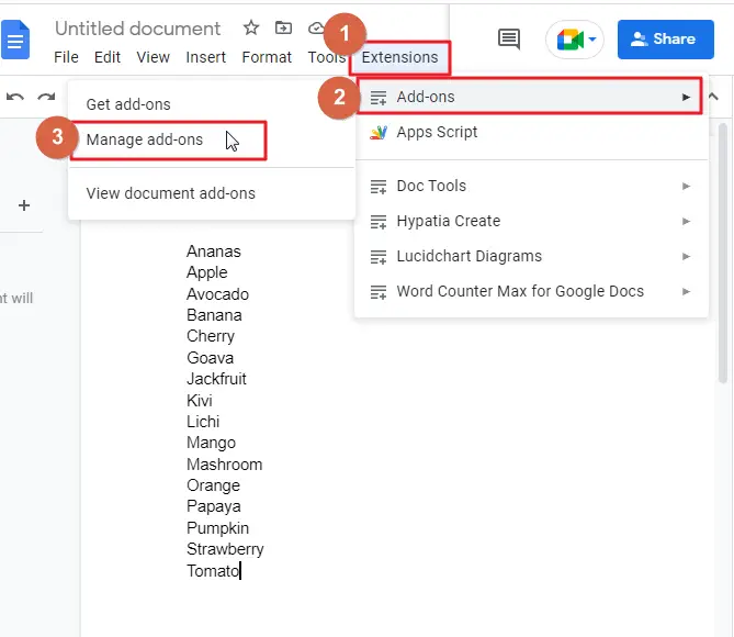 How to alphabetize in google doc 17