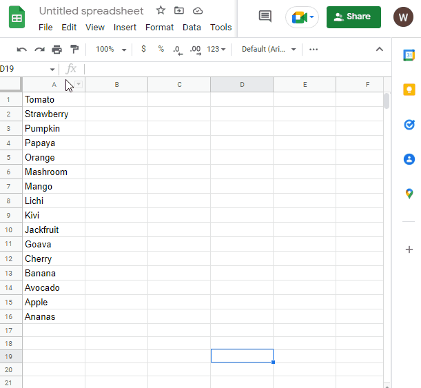 How to alphabetize in google doc 2