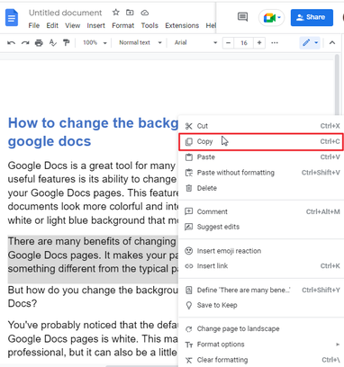 How to Change the Background Color on Google Docs 