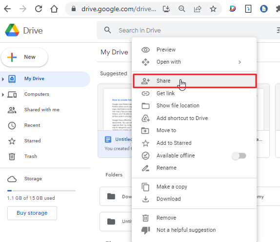 How to create folder in google docs 13
