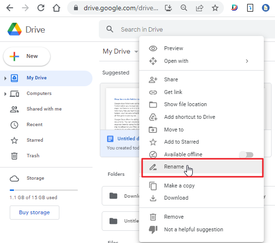 How to create folder in google docs 14