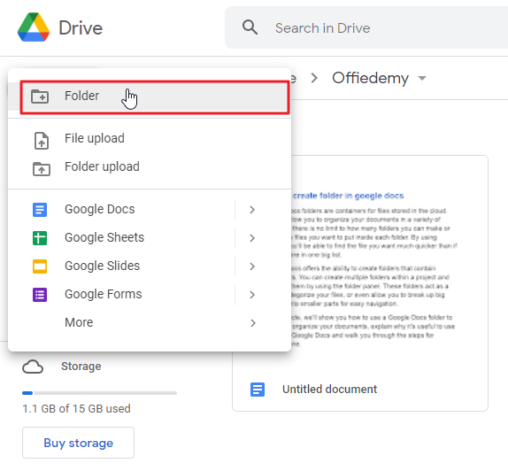 How to create folder in google docs 23