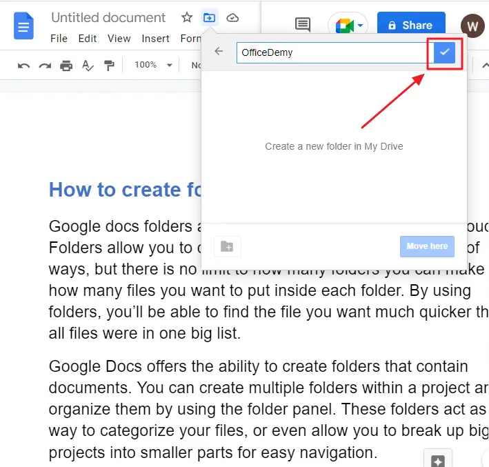 How to create folder in google docs 5