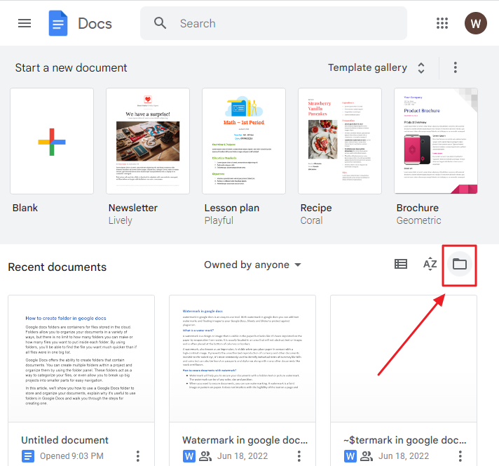 How to create folder in google docs 9