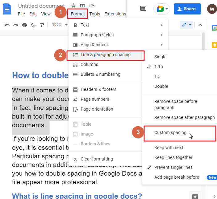 How to double line on google docs 19