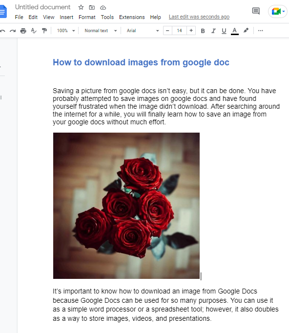 How to download save image from google doc 1