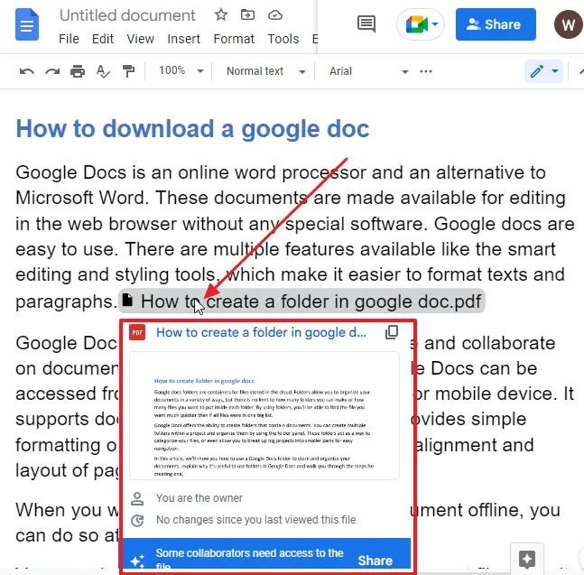 How to insert a pdf into a google doc 16