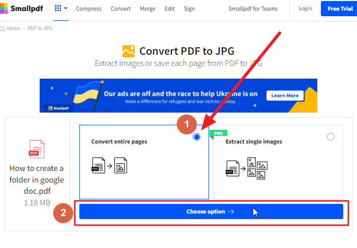 How to insert a pdf into a google doc 4