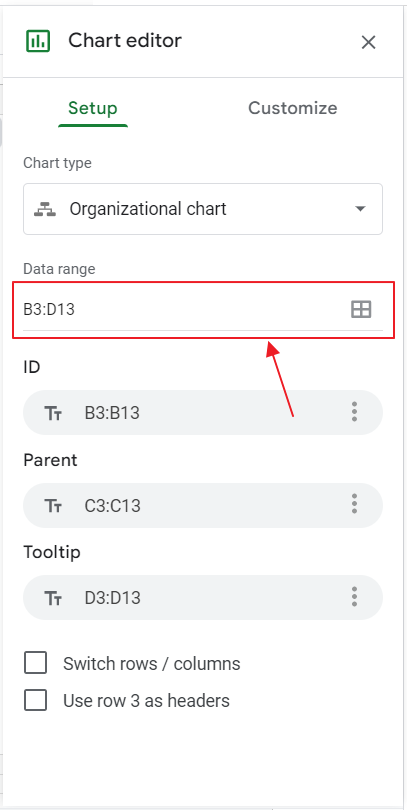 How to make Organizational Chart Template in Google Sheets 23