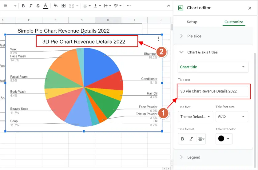 How to make a Pie Chart in Google Sheets 16
