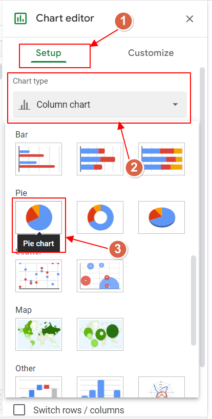 How to make a Pie Chart in Google Sheets 35