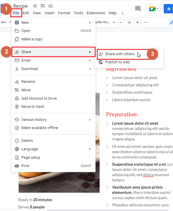 How to make a flyer on google docs 10