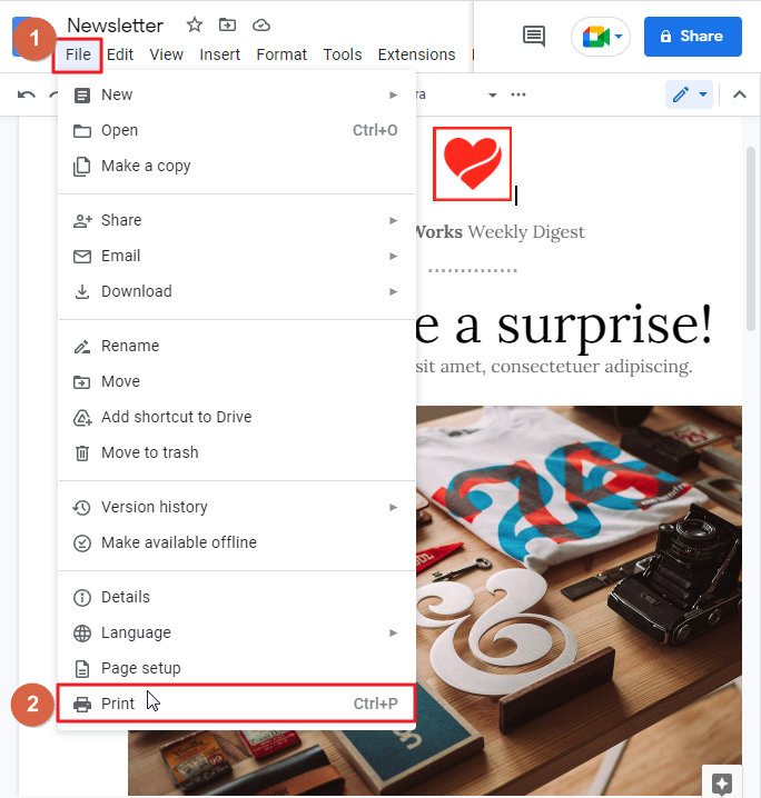 How to make a flyer on google docs 15