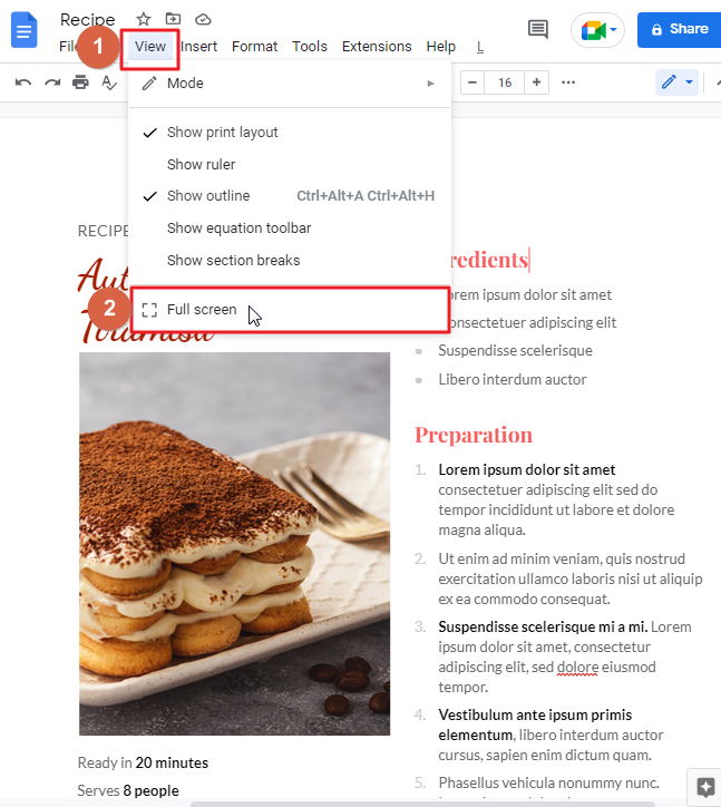 How to make a flyer on google docs 8