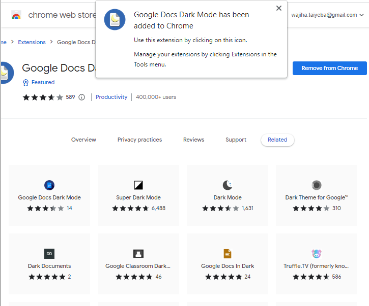 How to make google docs dark mode 8