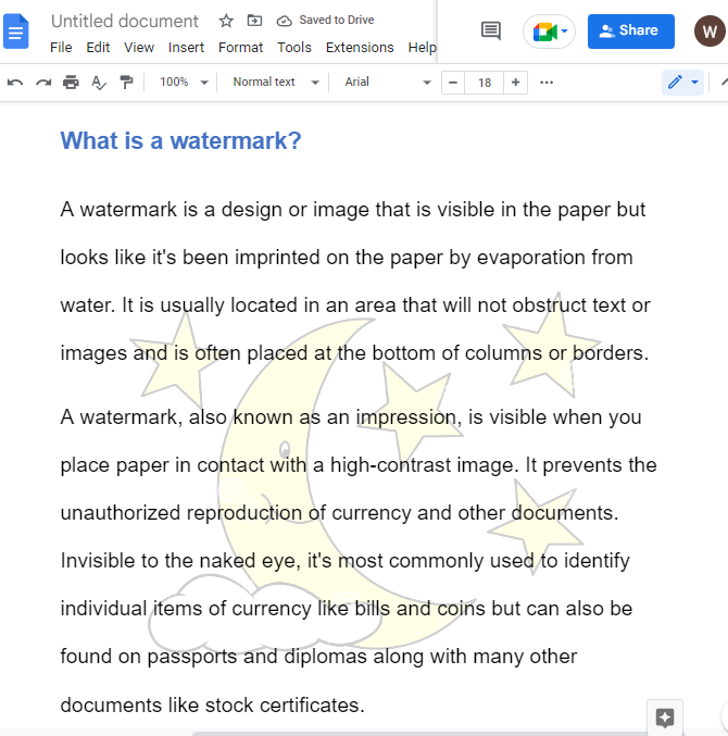 Watermark in google docs 41
