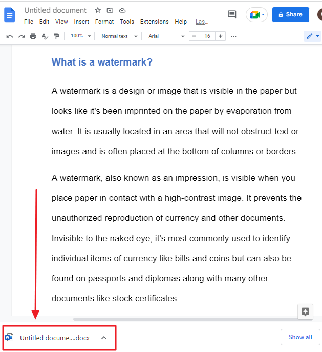 Watermark in google docs 49