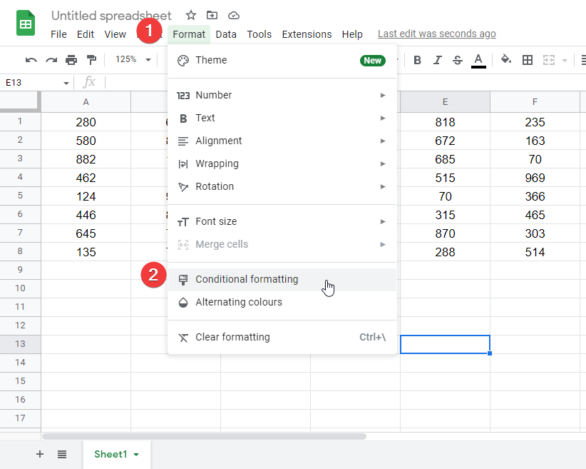 how to highlight a whole column and row in google sheets 11