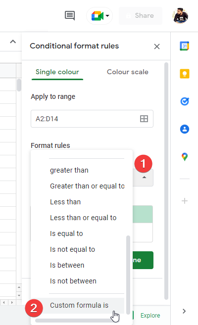 how to highlight a whole column and row in google sheets 27