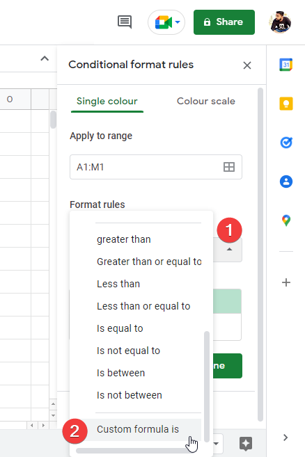 how to highlight a whole column and row in google sheets 41