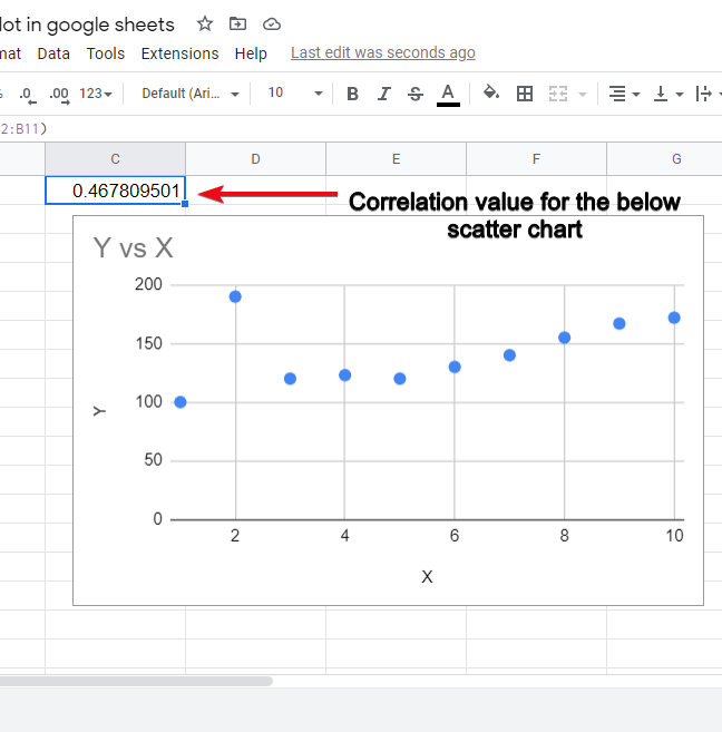 how to make a scatter plot in google sheets 13