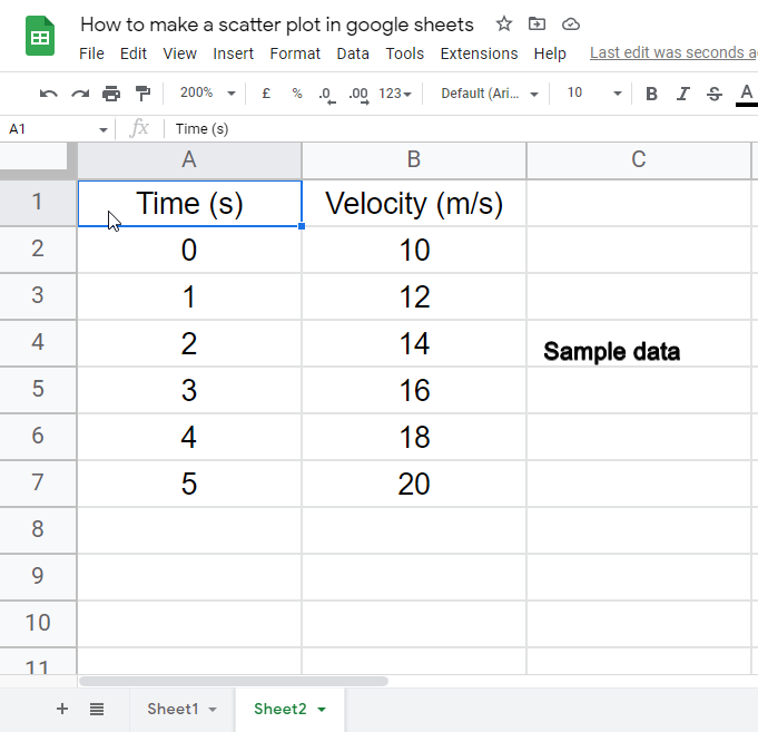 how to make a scatter plot in google sheets 14