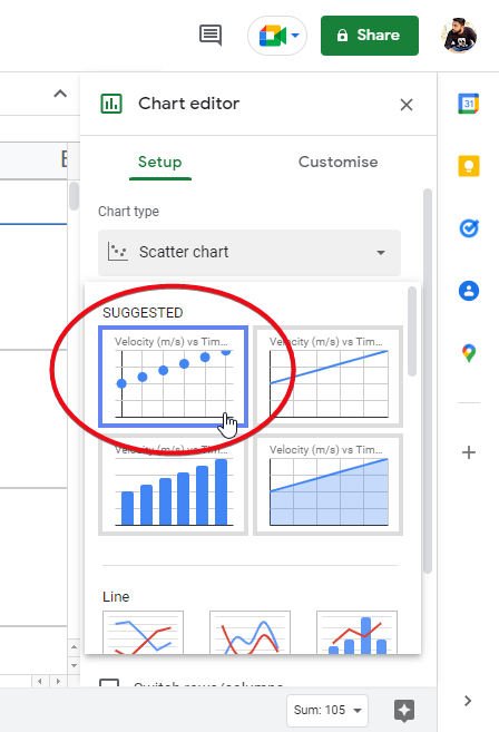 how to make a scatter plot in google sheets 16