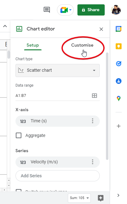 how to make a scatter plot in google sheets 17