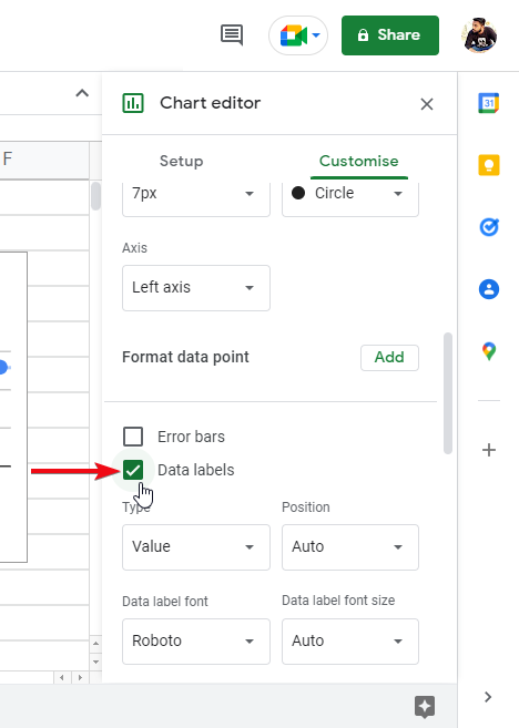 how to make a scatter plot in google sheets 26
