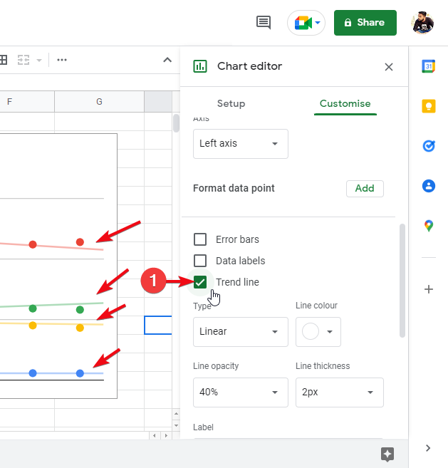 how to make a scatter plot in google sheets 49