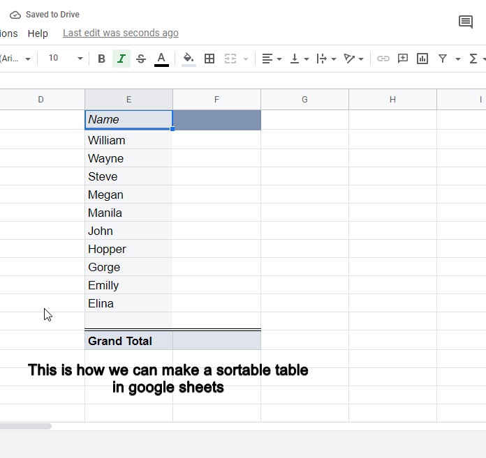 how to make a table in google sheets 32