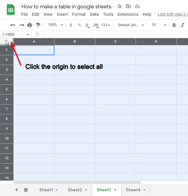 how to make a table in google sheets 33