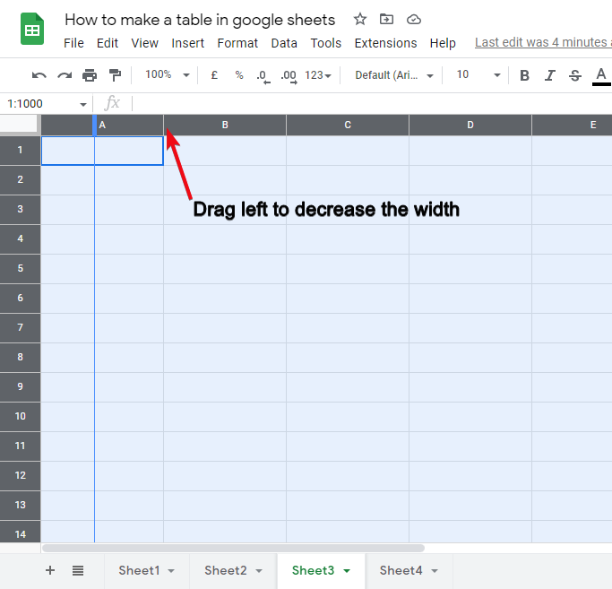 how to make a table in google sheets 34