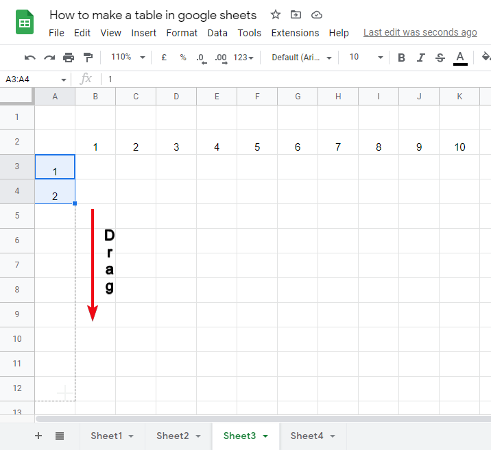 how to make a table in google sheets 38
