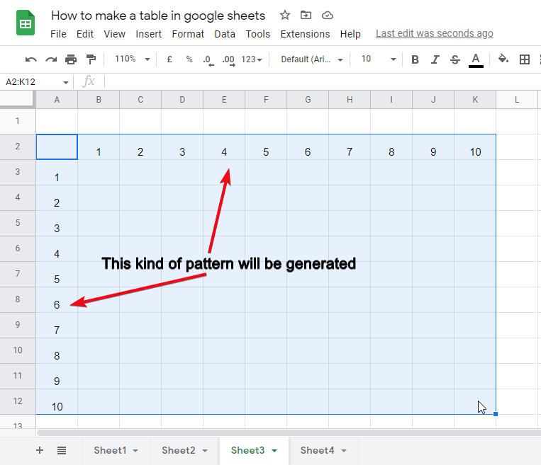 how to make a table in google sheets 39