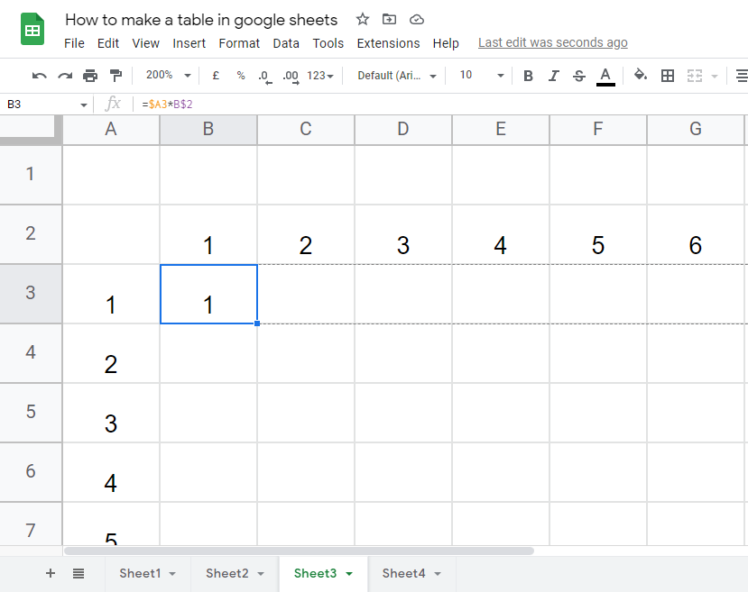 how to make a table in google sheets 41