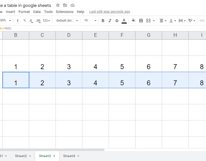 how to make a table in google sheets 42