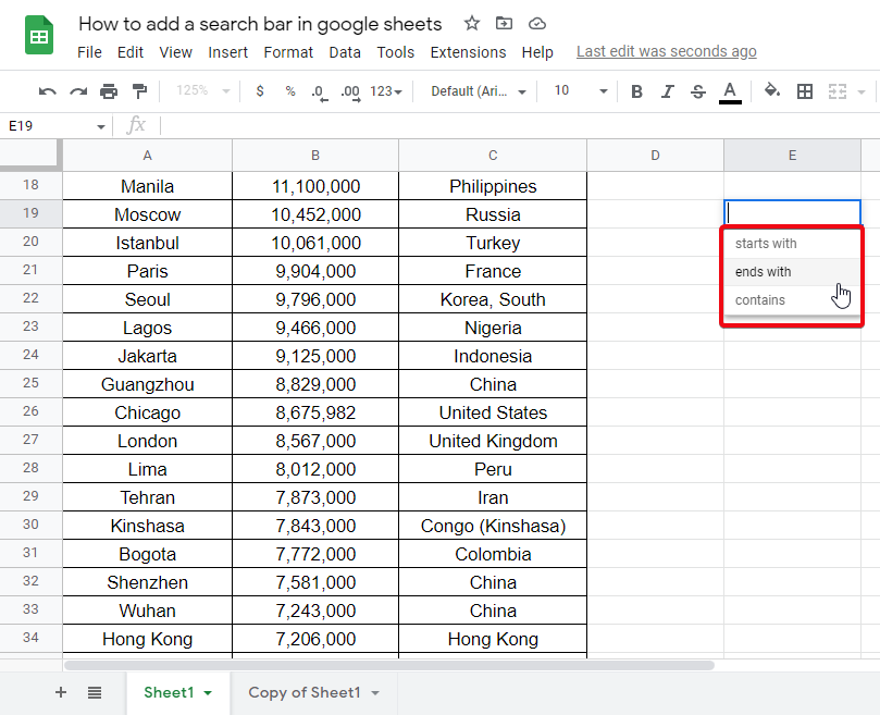 how to search in google sheets 10