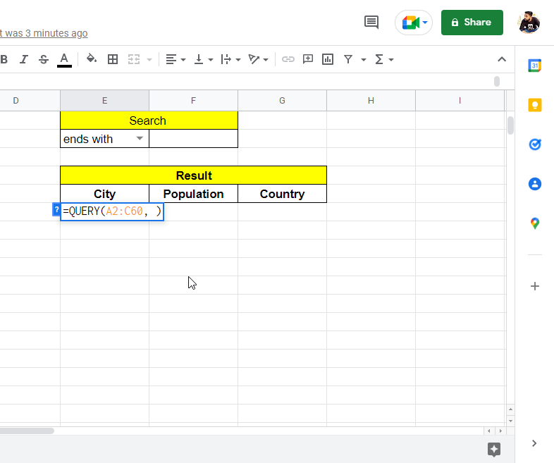 how to search in google sheets 13