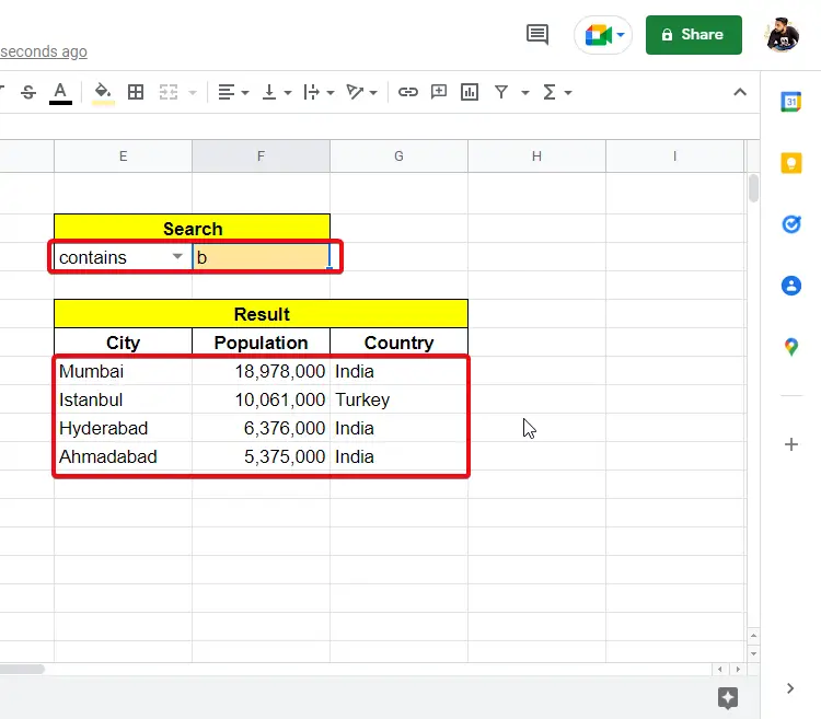 how to search in google sheets 19