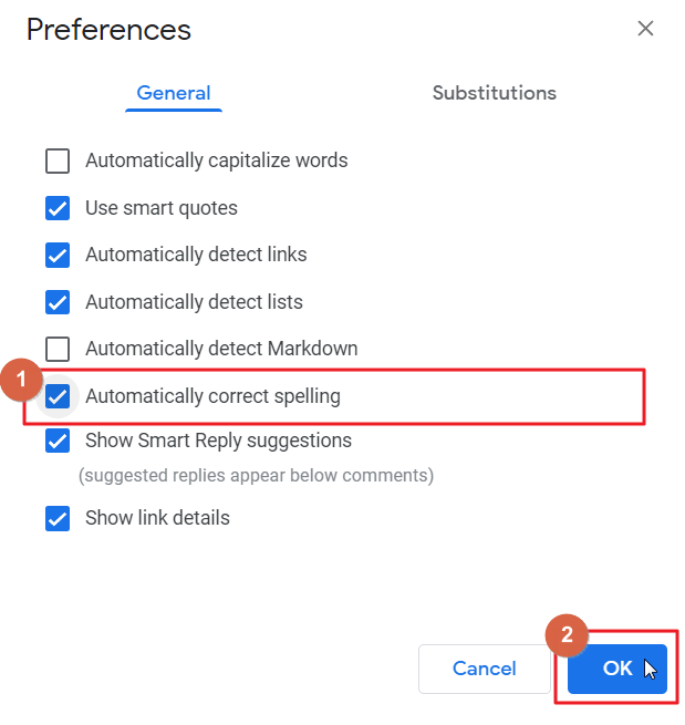 how to turn off and turn on autocorrect in google docs 11