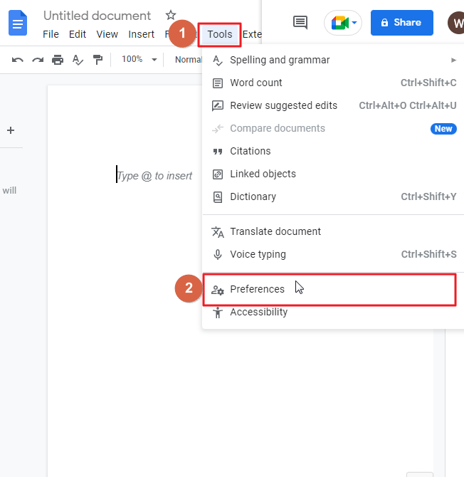 how to turn off and turn on autocorrect in google docs 12