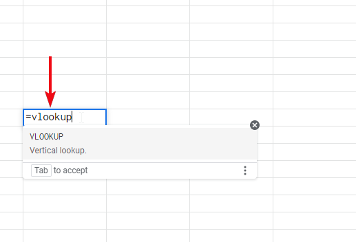 how to use vlookup in google sheets 2