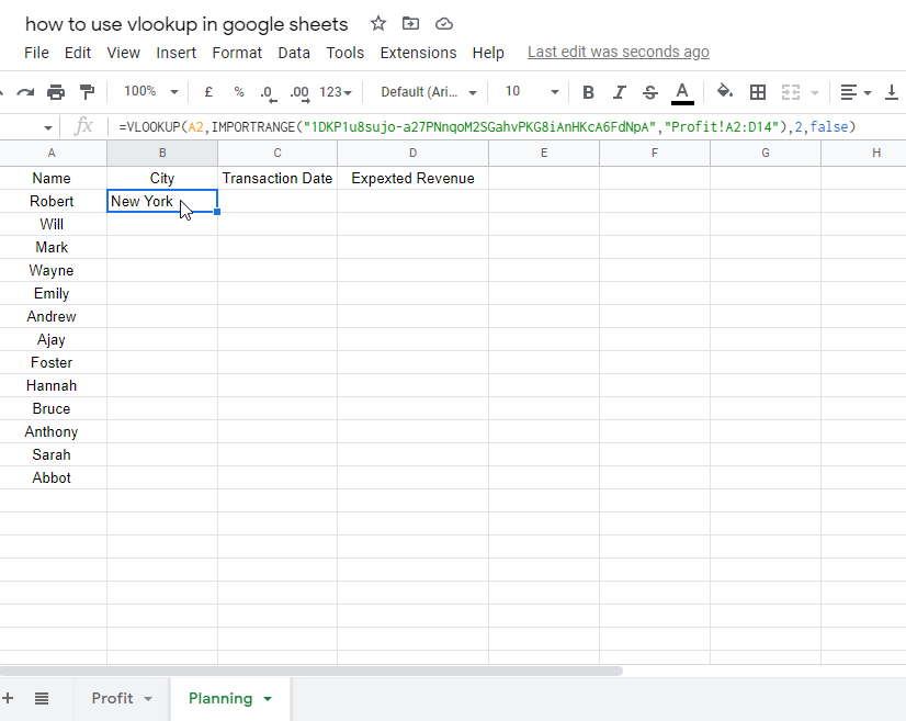 how to use vlookup in google sheets 34