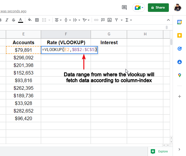 how to use vlookup in google sheets 45