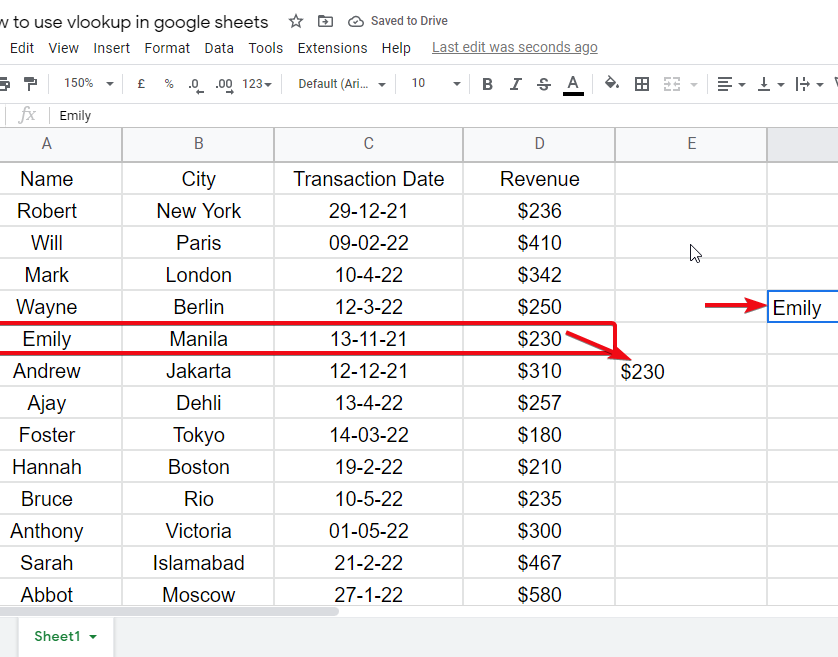 how to use vlookup in google sheets 9