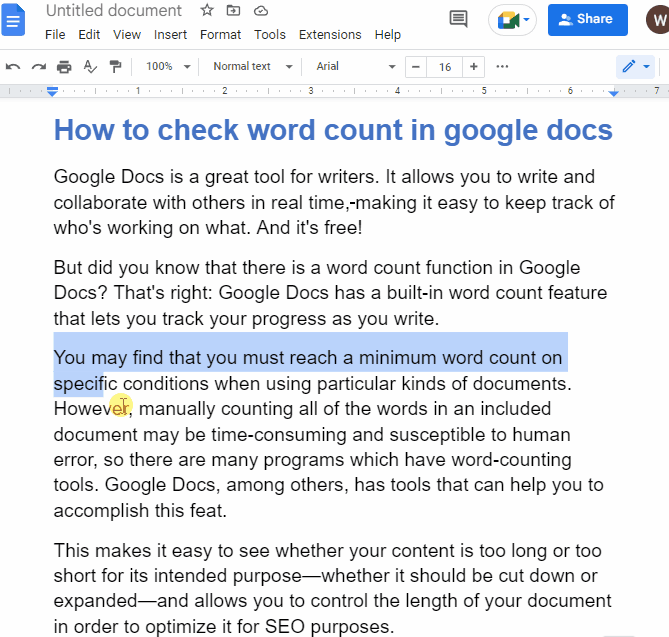 Google Docs Split Page in Half Horizontally 1