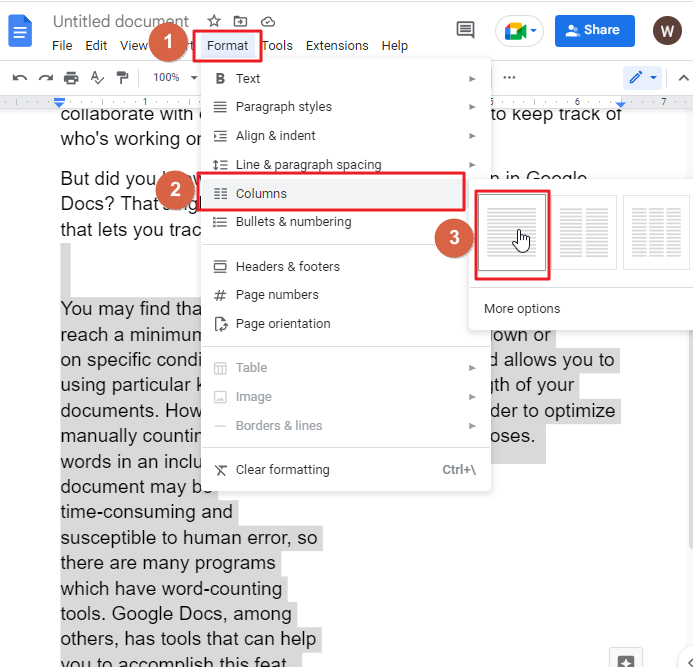Google Docs Split Page in Half Horizontally 6